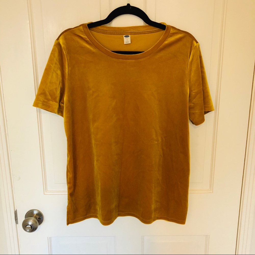 Gold Velvet Top